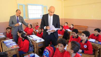 وزير التعليم ومحافظ المنوفية يواصلان جولتهما بتفقد بعض المدارس بالمحافظة