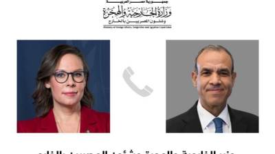 وزير الخارجية والهجرة يتلقى اتصالاً هاتفياً من وزيرة خارجية السويد 