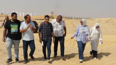 مروة حسين تتفقد مشروعات المرافق بتوسعات مدينة الشيخ زايد 