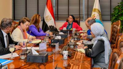 وزيرة البيئة تستقبل المديرة التنفيذية لبرنامج الأمم المتحدة المعني بالمخدرات والجريمة