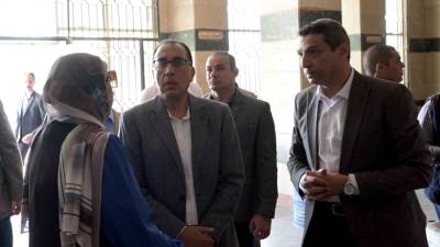 رئيس الوزراء ييتفقد مشروع ترميم قصر ثقافة السويس