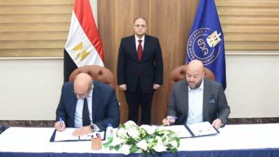 رئيس هيئة الدواء يشهد توقيع بروتوكول بين شركتي داف و GS1 Egypt
