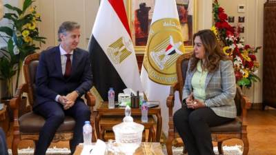 وزيرة التنمية المحلية تلتقي الممثل المقيم لبرنامج الأمم المتحدة الإنمائي في مصر