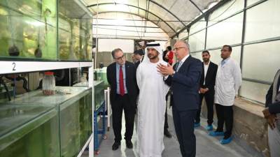 بحضور وزير الري.. وفد إماراتي يقوم بزيارة الجامعة الأمريكية بالقاهرة