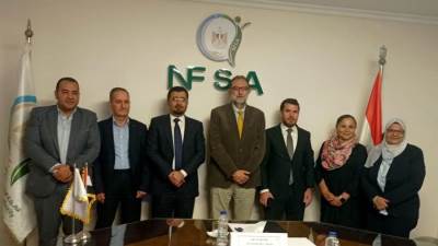 رئيس هيئة سلامة الغذاء يلتقى وفد مديرية الثروة الحيوانية بكردستان