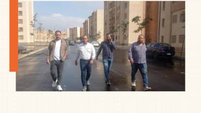 رئيس جهاز ١٥ مايو يتابع أعمال النظافة على مستوى المدينة ورصف الطرق