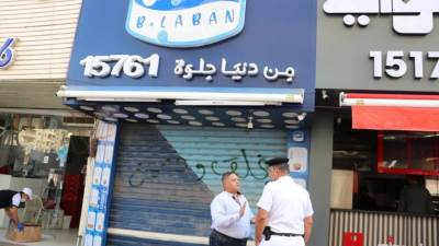 غلق وتشميع بلبن وفودافون بمدينة 6 أكتوبر