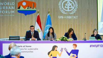 وزيرة التخطيط تشارك في إطلاق استراتيجية العمران الأخضر 