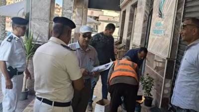 جهاز مدينة دمياط الجديدة ينفذ 48 قرار غلق وتشميع لمعارض سيارات مخالفة