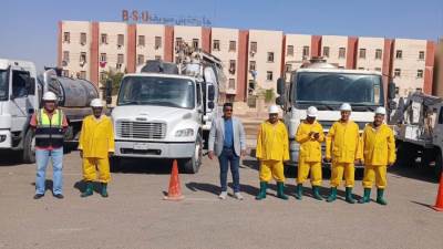 رئيس جهاز بنى سويف الجديدة يتفقد استعدادات فصل الشتاء والتعامل مع الأمطار