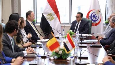 وزير الصحة يستقبل سفير دولة بلجيكا لدى مصر لبحث اوجه التعاون المشترك