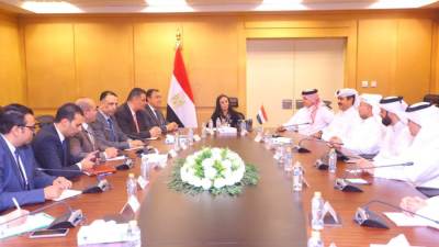 وزيرة التضامن الاجتماعي تستقبل سفير دولة قطر بالقاهرة