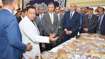 وزير التموين ومحافظ الغربية يتفقدان مخبز شركة مطاحن وسط وغرب الدلتا بطنطا