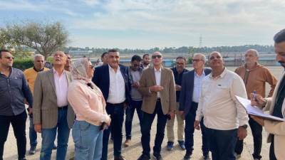 أمين غنيم يتفقد المشروعات الجارية والخدمات بمدينة دمياط الجديدة