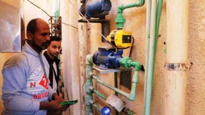 حملات لإزالة إشغالات ووصلات مياه خلسة بمدن 6 أكتوبر والسادات و15 مايو