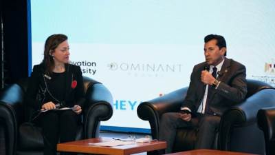 وزير الشباب والرياضة يُشارك في جلسة حوارية حول تمكين المرأة رياضيًا وشبابيًا