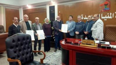 جهاز المنيا الجديدة يحصل على 3 شهادات أيزو في مجالات مختلفة