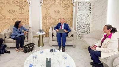 وزير الري يلتقى المدير الإقليمي للبنك الدولي