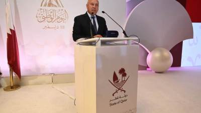 وزير الصناعة والنقل يشارك في الاحتفال باليوم الوطني لدولة قطر 