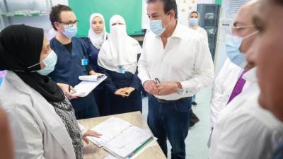 وزير الصحة يتفقد مستشفى إهناسيا التخصصي