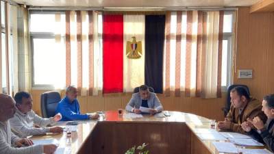 رئيس جهاز دمياط الجديدة يلتقى شركات المرافق والطرق العاملة بالمدينة