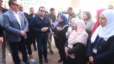 وزير الصحة ومحافظ المنوفية يتفقدان وحدة «صحة سبك الأحد»