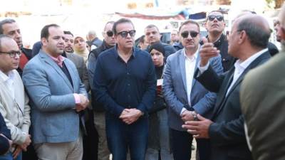 وزير الصحة ومحافظ المنوفية يتفقدان مشروع إنشاء مستشفى أشمون العام الجديد