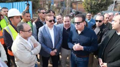 وزير الصحة ومحافظ المنوفية يتفقدان مشروع إنشاء مركز أورام منوف