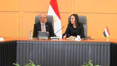 وزيرة التضامن تستقبل وزير التنمية الاجتماعية والأسرية بجمهورية سنغافورة