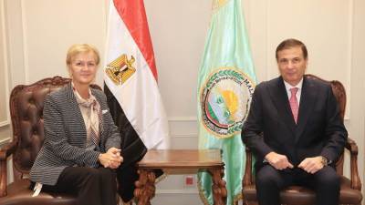 وزير الزراعة يبحث عم المرأة والمزارعين مع رئيس بعثة الاتحاد الأوروبي