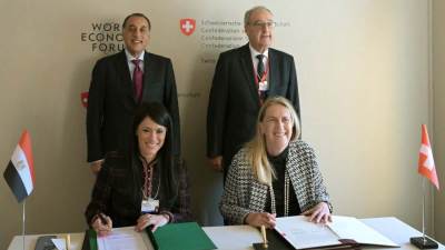 رئيس الوزراء يشهد توقيع اتفاقية اللجنة الاقتصادية المشتركة بين مصر وسويسرا