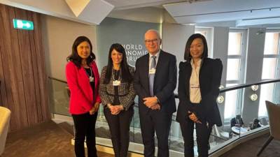 المشاط تلتقي وزير الاقتصاد التونسي ومدير المنظمة العالمية للملكية الفكرية