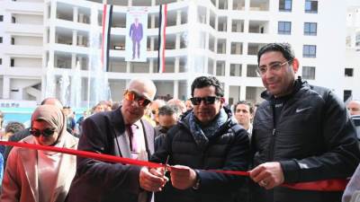 وزير الشباب والرياضة يفتتح نادي جولدن مودرن سبورت بالمرج