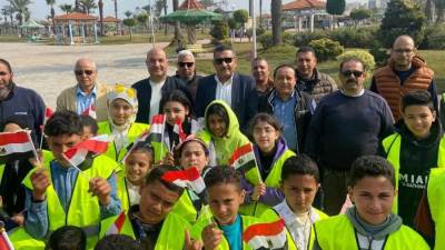 انطلاق فعاليات مبادرة لتجميل مدينة دمياط الجديدة بمشاركة طلاب المدارس