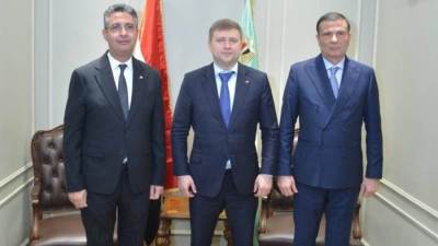 وزيرا الزراعة والتموين يبحثان مع وزير الزراعة الأوكراني سبل التعاون المشترك