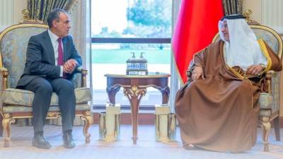 وزير الخارجية والهجرة يلتقي ولي عهد البحرين
