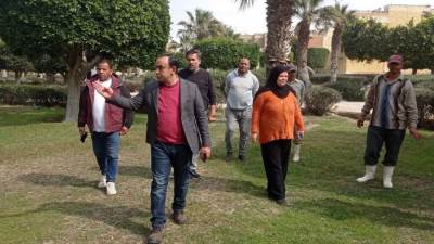 جهاز 15 مايو يبدأ في ري المسطحات الخضراء بالمياه المعالجة ثلاثياً