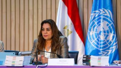 وزيرة التنمية المحلية تتابع مشروع زراعة وتشجير الطريق الدائرى بالقاهرة الكبرى