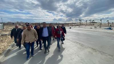 رئيس جهاز مدينة دمياط الجديدة يتفقد اعمال التطوير الجارية بالمدينة