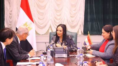 وزيرة التضامن تبحث أوجه التعاون مع السفير الياباني بالقاهرة