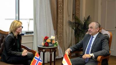 وزير قطاع الأعمال يبحث تعزيز التعاون الاقتصادي مع سفيرة النرويج بالقاهرة