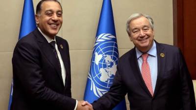 رئيس الوزراء يلتقي سكرتير عام الأمم المتحدة