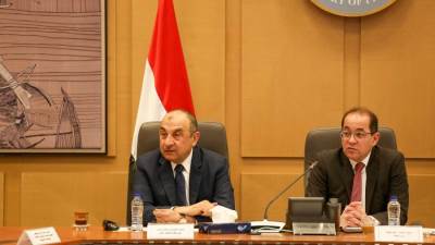 وزيرا قطاع الأعمال والمالية يبحثان تعزيز التعاون في الملفات المشتركة