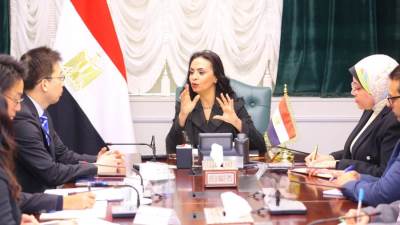 وزيرة التضامن تلتقي الممثل الرئيسي الجديد لهيئة التعاون الدولي اليابانية في مصر