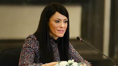 وزيرة التخطيط تلقي الكلمة الافتتاحية في إطلاق التقرير الثاني لمنصة «نُوَفِّي»