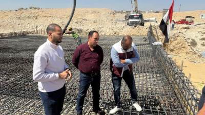 رئيس جهاز 15 مايو يتابع مشروع حماية المدينة من أخطار السيول