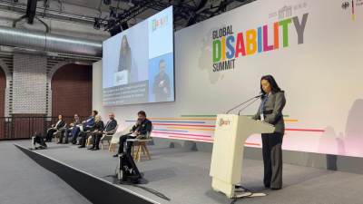 وزيرة التضامن تلقي كلمة مصر في القمة العالمية للإعاقة ببرلين