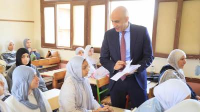 وزير التربية والتعليم يقوم بجولة تفقدية بمدارس محافظة المنوفية