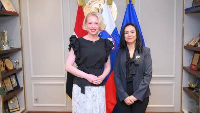 وزيرة التضامن الاجتماعي تستقبل رئيسة الجمعية الوطنية السلوفينية