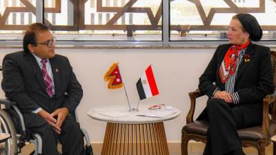 وزيرة البيئة تستقبل سفير النيبال لبحث سبل التعاون المشترك